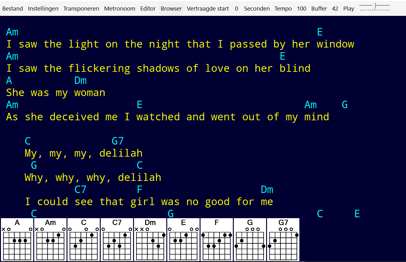 Lyrics Text Scroller